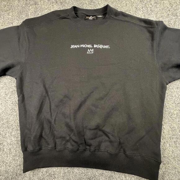 Jean-Michel Basquiat Black Crewneck Large Sweatshirt #1113 - Picture 7 of 8